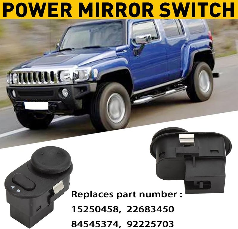 Fabelhpart Power Mirror Control Switch Compatible with Chevy Equinox Malibu 2002-2012 Compatible with Saturn L300 LW200 LW300 Vue Torrent H3 2007-2010 Outside Door Mirror Switch Replaces# 15250458 - Image 4
